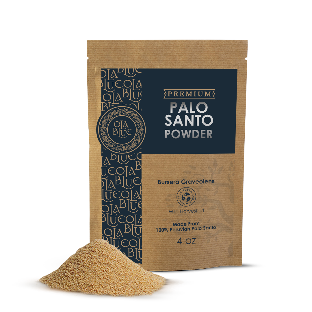 Palo Santo Powder 4oz Natural and Sustainable from Peru Incense Powder for Smudging, Energy Cleansing, Meditation - sustainably Harvested Aromatic Resin Organic Incense