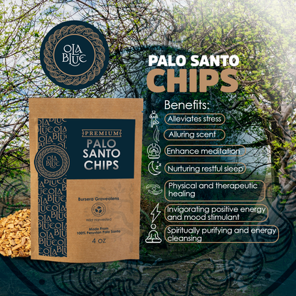 Palo Santo Chips - Natural and Sustainable from Peru 4oz