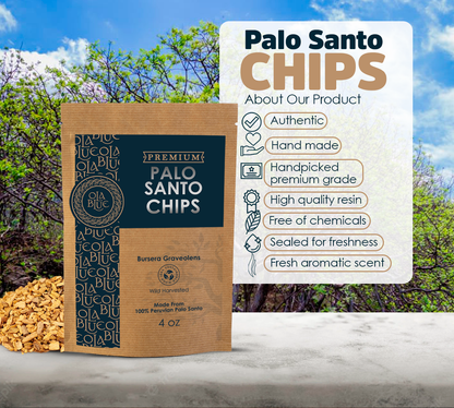 Palo Santo Chips - Natural and Sustainable from Peru 4oz