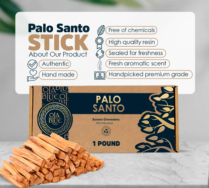 Premium Palo Santo Sticks Bulk (1Pound) from Peru