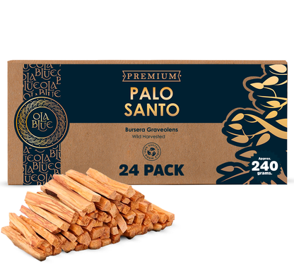Palo Santo Smudging Sticks (Approx 240 Grams|8 Oz) from Peru -100% Natural Incense, Premium High Resin for Spiritual Cleansing-Substantially Hand-Picked Ethically Wild Harvested-Sustainable Packaging