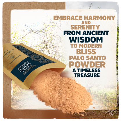 Palo Santo Powder - Natural and Sustainable 4oz from Peru