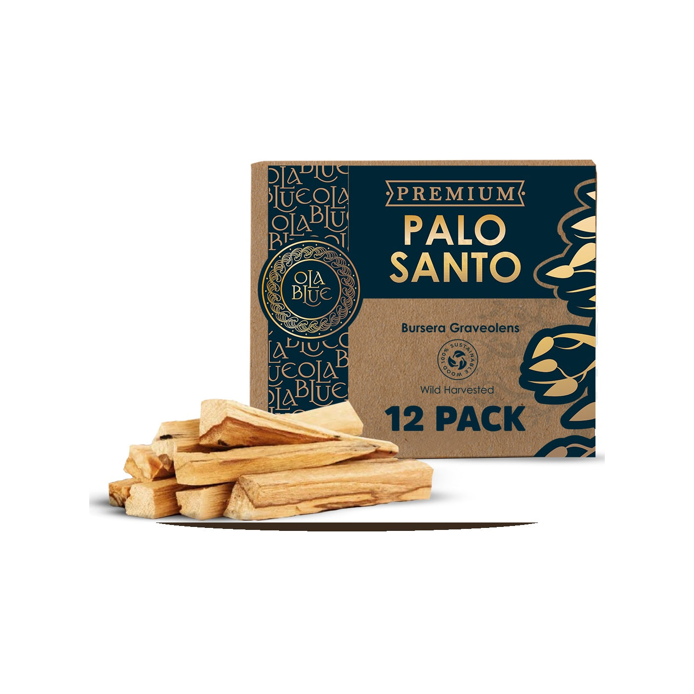 Ola Blue Palo Santo Sticks 12 Pack
