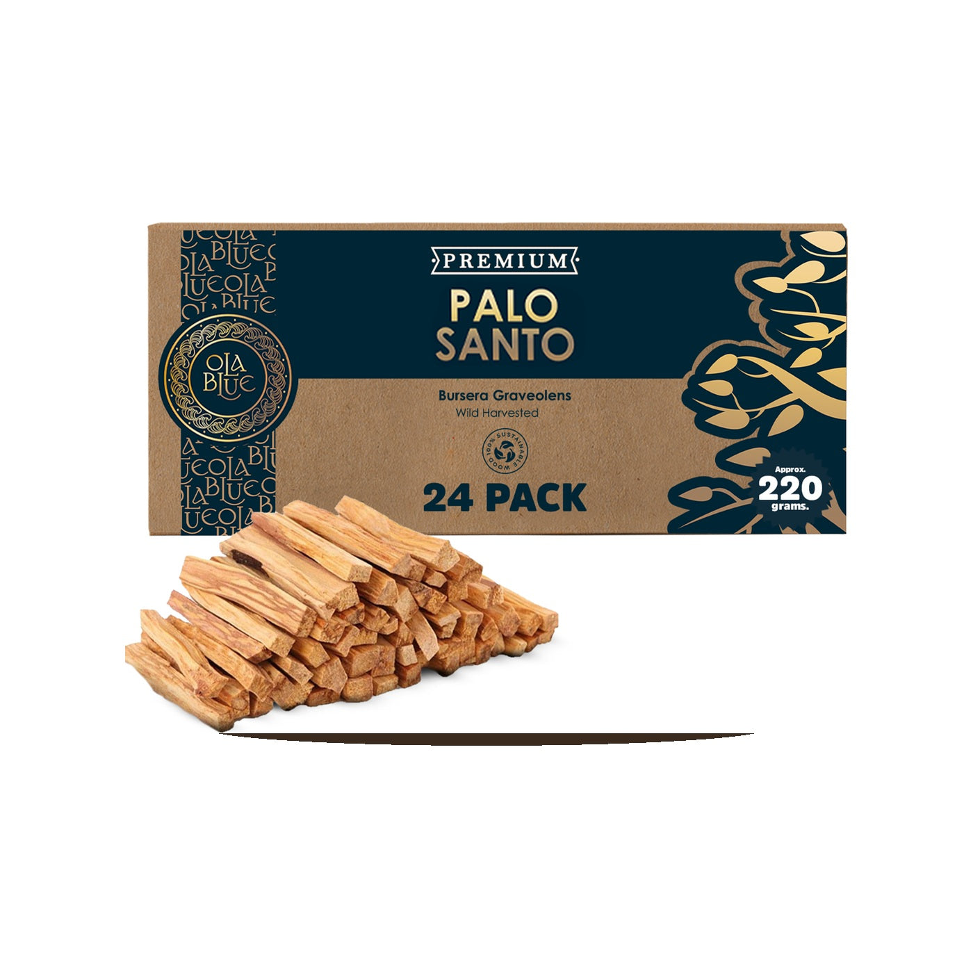 Ola Blue Palo Santo Sticks 24 Pack